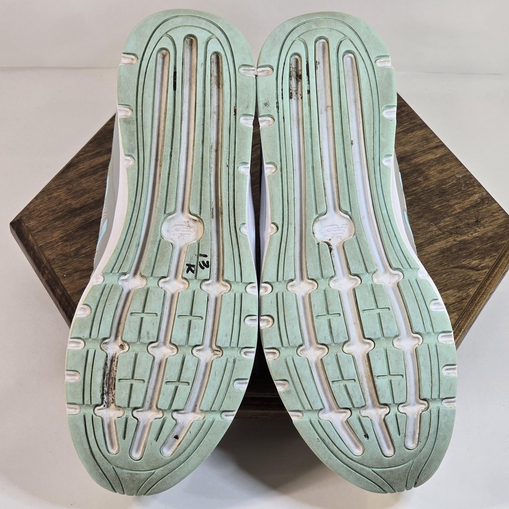 New Balance Running Shoes Womens Size 8 Gray Mint Blue WX577LG5 Cush+ Sneaker - Picture 9 of 10